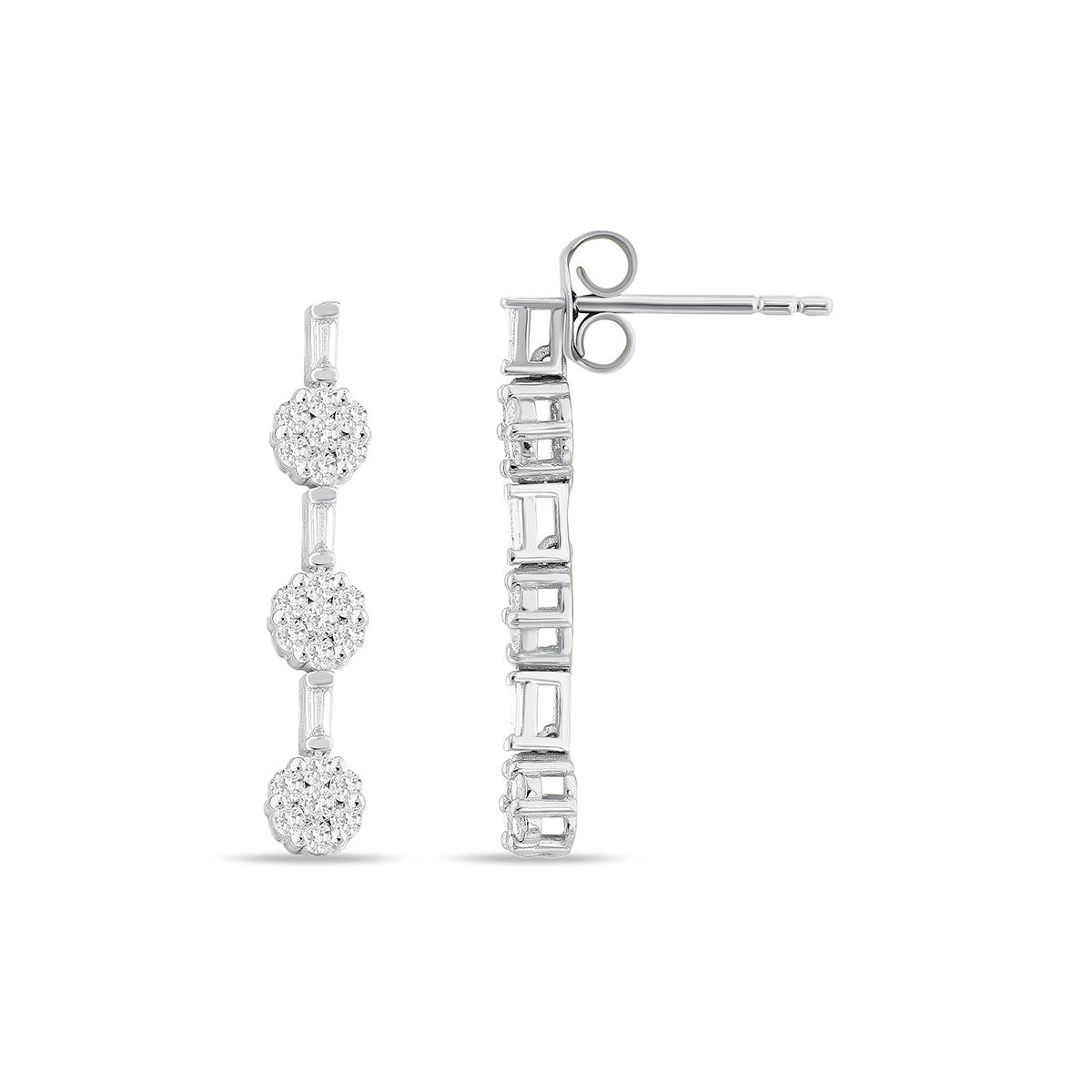 0,59 Karat Pırlantalı Küpe