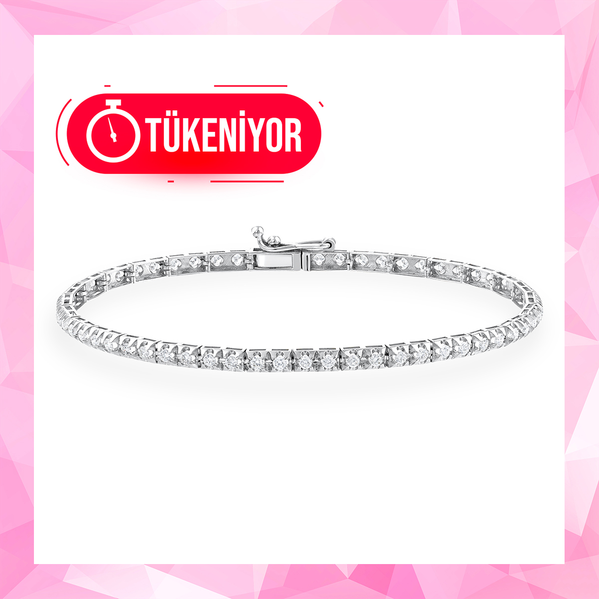 Online Özel 1 Karat Suyolu Pırlanta Bileklik